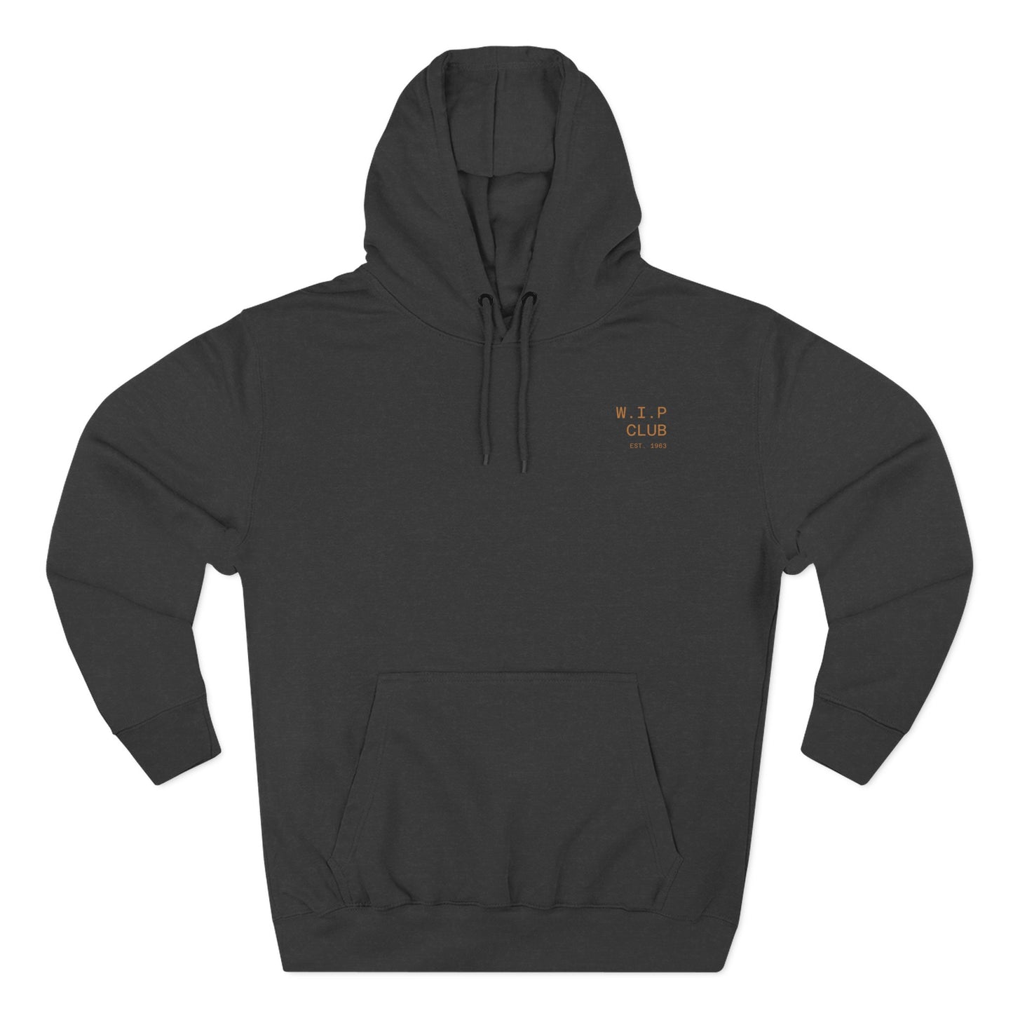 Cozy Fleece Hoodie with 'W.I.P Club' Design, Perfect for Casual Wear, Gift for Creatives, Comfortable and Trendy Sweatshirt