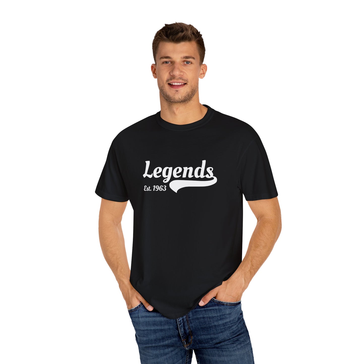 Vintage Legends T-Shirt, Unisex Tee for Music Lovers, Gift for Graduates, Casual Wear, Est. 1963, Retro Style Apparel