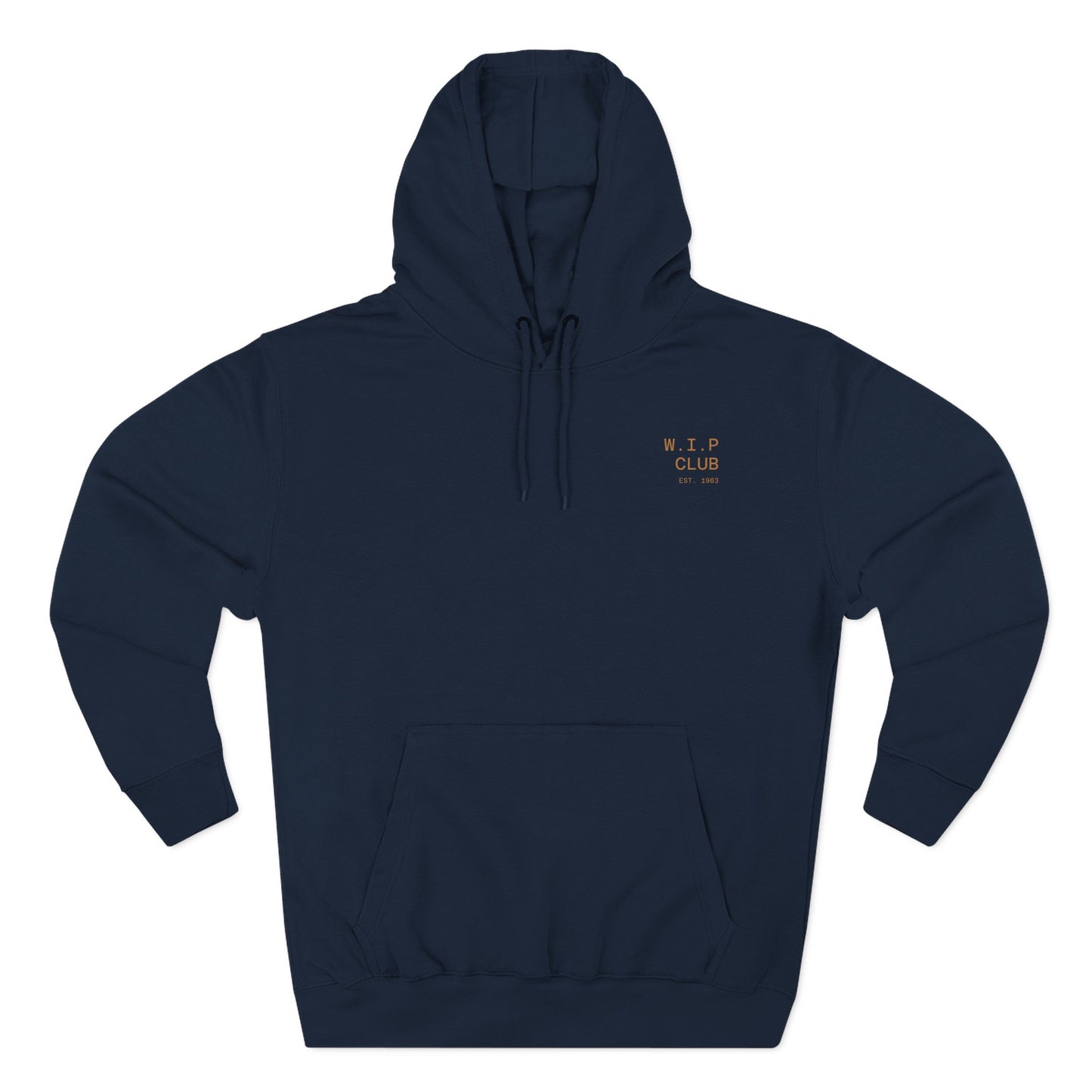 Cozy Fleece Hoodie with 'W.I.P Club' Design, Perfect for Casual Wear, Gift for Creatives, Comfortable and Trendy Sweatshirt