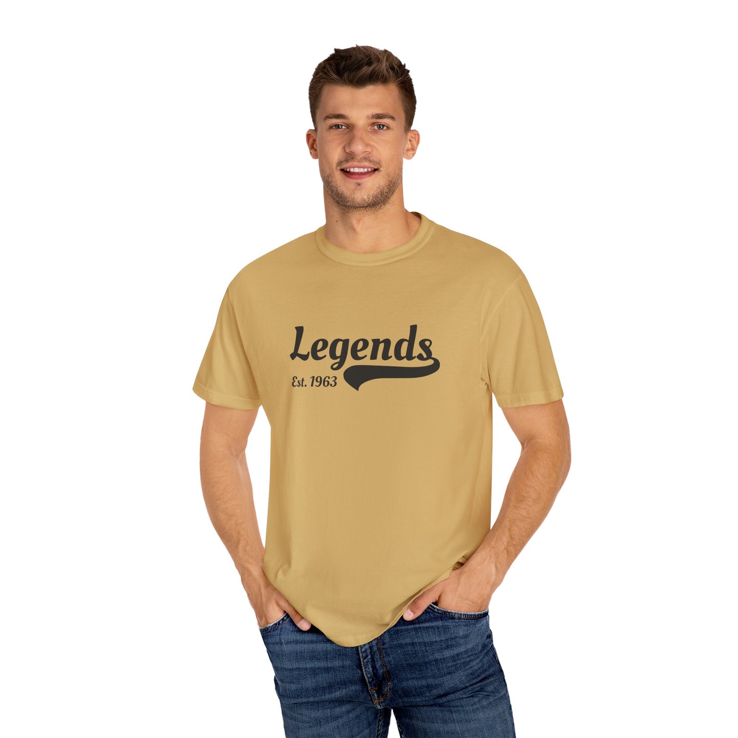 Vintage Legends T-Shirt, Unisex Tee for Music Lovers, Gift for Graduates, Casual Wear, Est. 1963, Retro Style Apparel