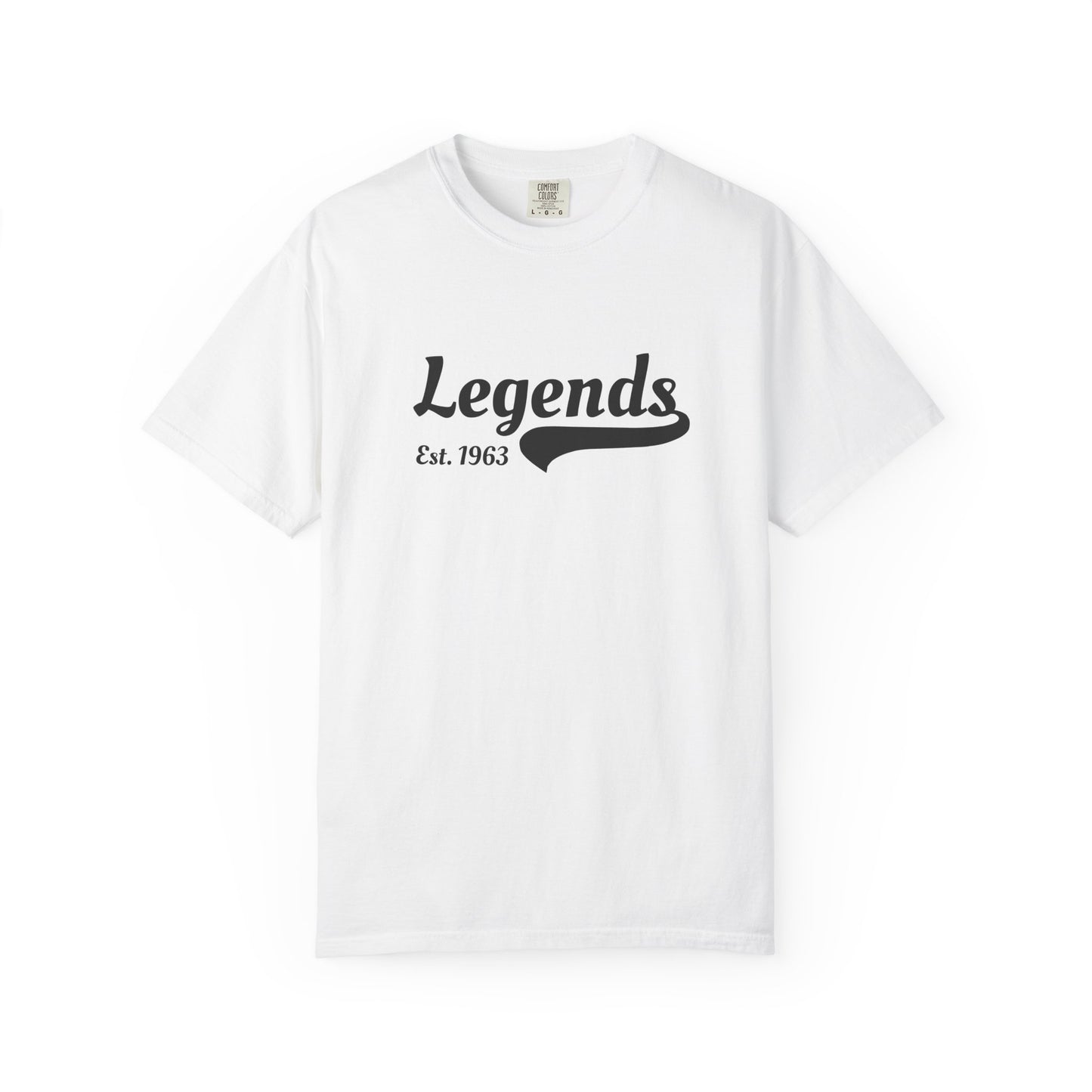 Vintage Legends T-Shirt, Unisex Tee for Music Lovers, Gift for Graduates, Casual Wear, Est. 1963, Retro Style Apparel
