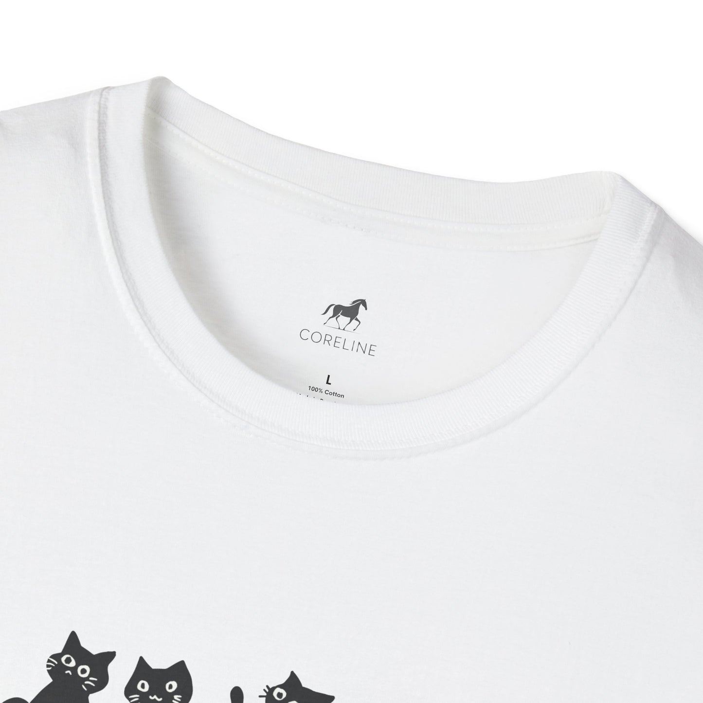 Cat Mom Unisex Softstyle T-Shirt | Cute Cat Lover Tee, Gift for Cat Owners, Perfect for Birthdays, Casual Wear, Animal Lovers