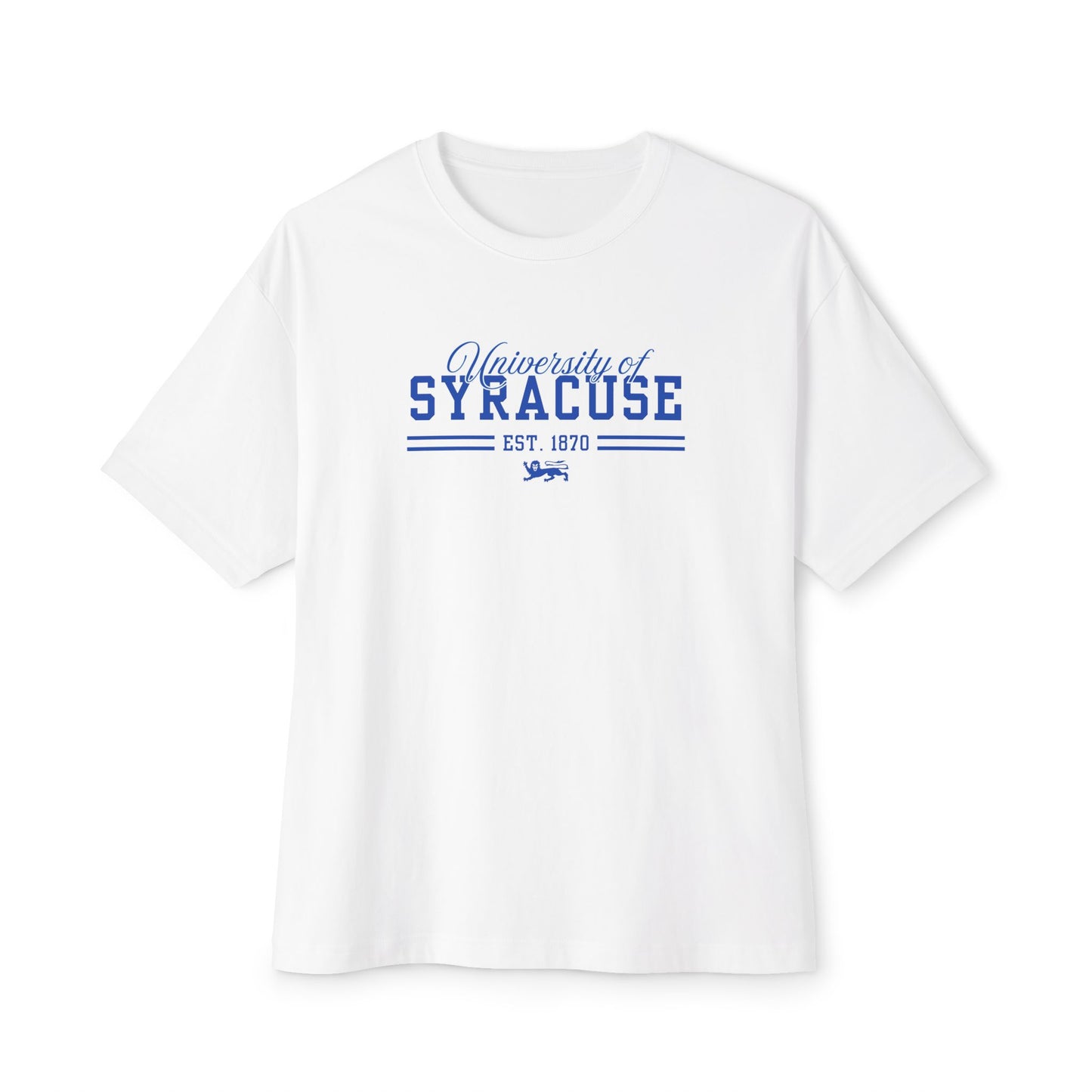 University of Syracuse Unisex Oversized Boxy Tee - Comfort & Style, Casual Wear, College Apparel, Gift for Students, Everyday Essential