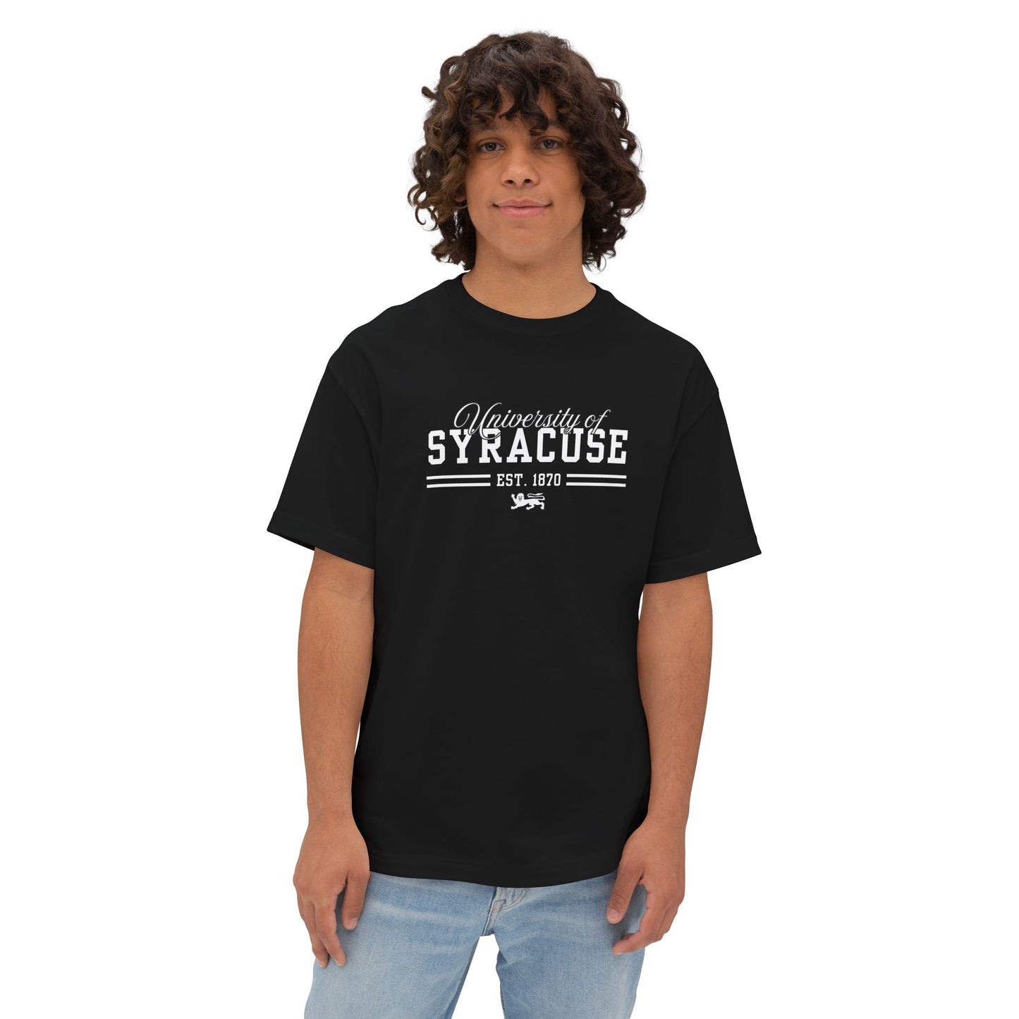 University of Syracuse Unisex Oversized Boxy Tee - Comfort & Style, Casual Wear, College Apparel, Gift for Students, Everyday Essential