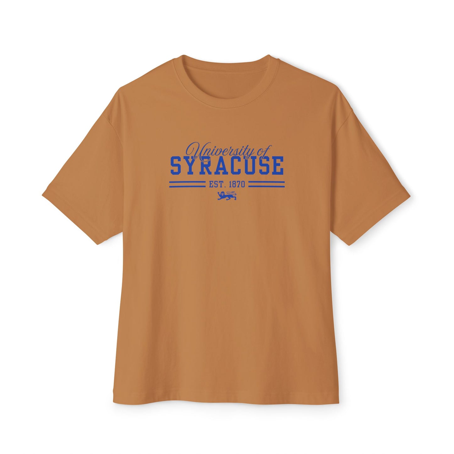 University of Syracuse Unisex Oversized Boxy Tee - Comfort & Style, Casual Wear, College Apparel, Gift for Students, Everyday Essential