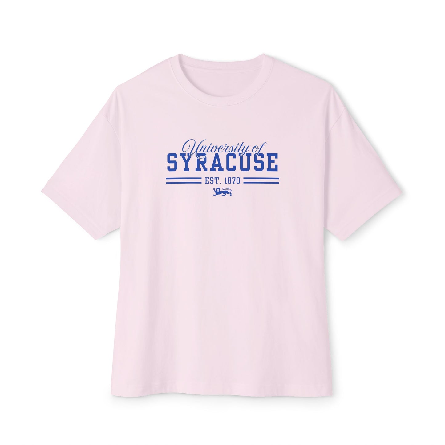 University of Syracuse Unisex Oversized Boxy Tee - Comfort & Style, Casual Wear, College Apparel, Gift for Students, Everyday Essential