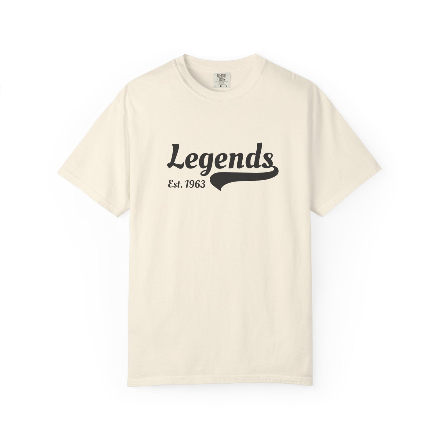 Vintage Legends T-Shirt, Unisex Tee for Music Lovers, Gift for Graduates, Casual Wear, Est. 1963, Retro Style Apparel