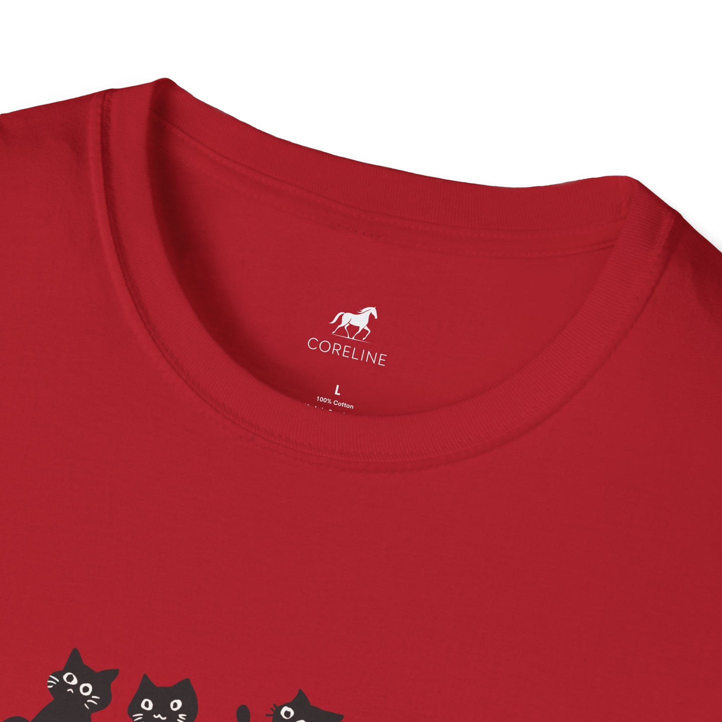 Cat Mom Unisex Softstyle T-Shirt | Cute Cat Lover Tee, Gift for Cat Owners, Perfect for Birthdays, Casual Wear, Animal Lovers