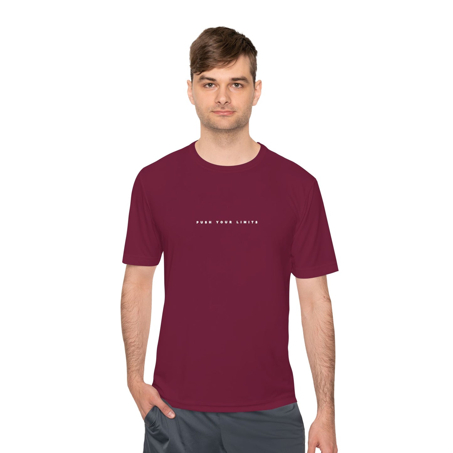 Motivational Unisex Moisture Wicking Tee - Workout Shirt, Gym Attire, Fitness Apparel, Activewear, Perfect for Sports Events