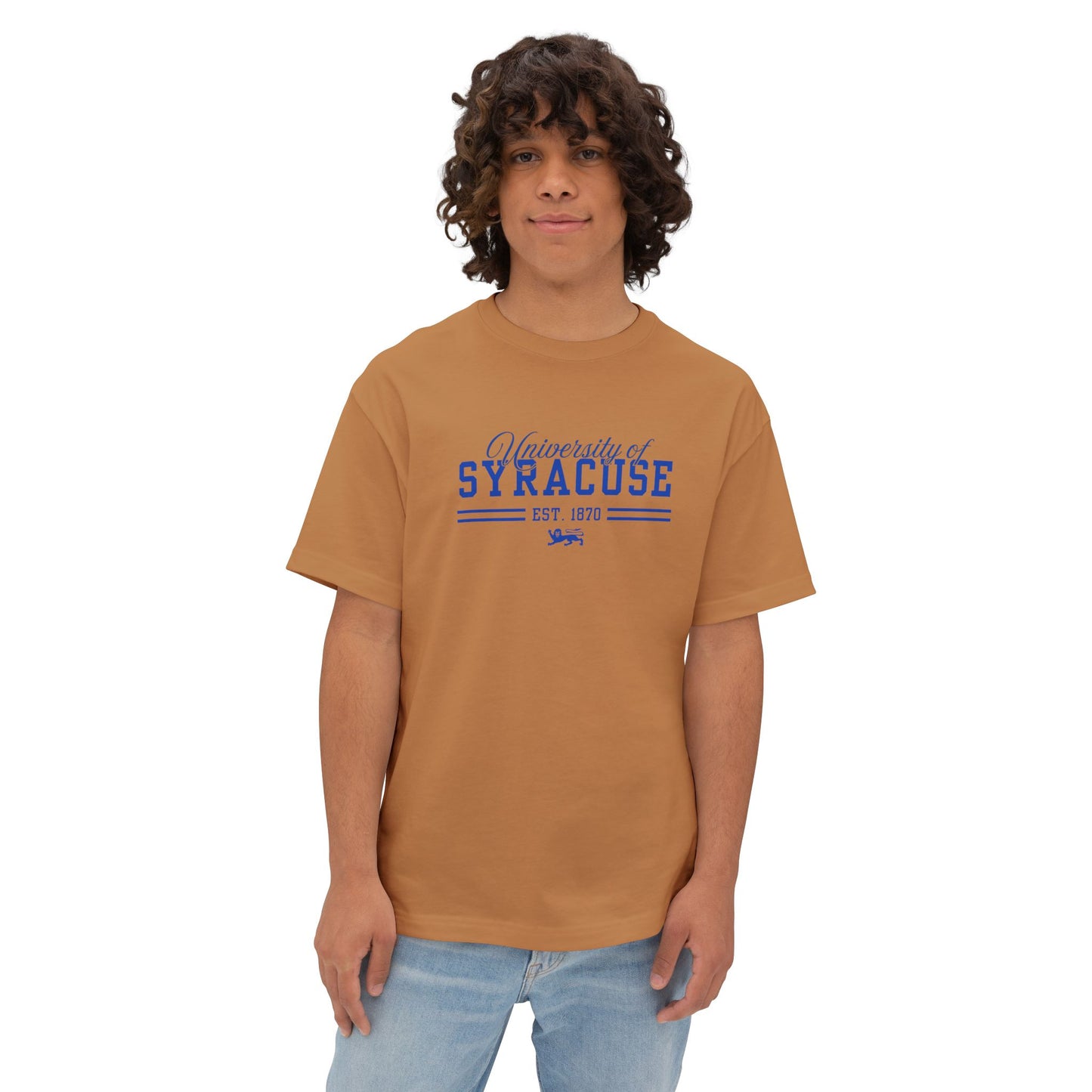 University of Syracuse Unisex Oversized Boxy Tee - Comfort & Style, Casual Wear, College Apparel, Gift for Students, Everyday Essential
