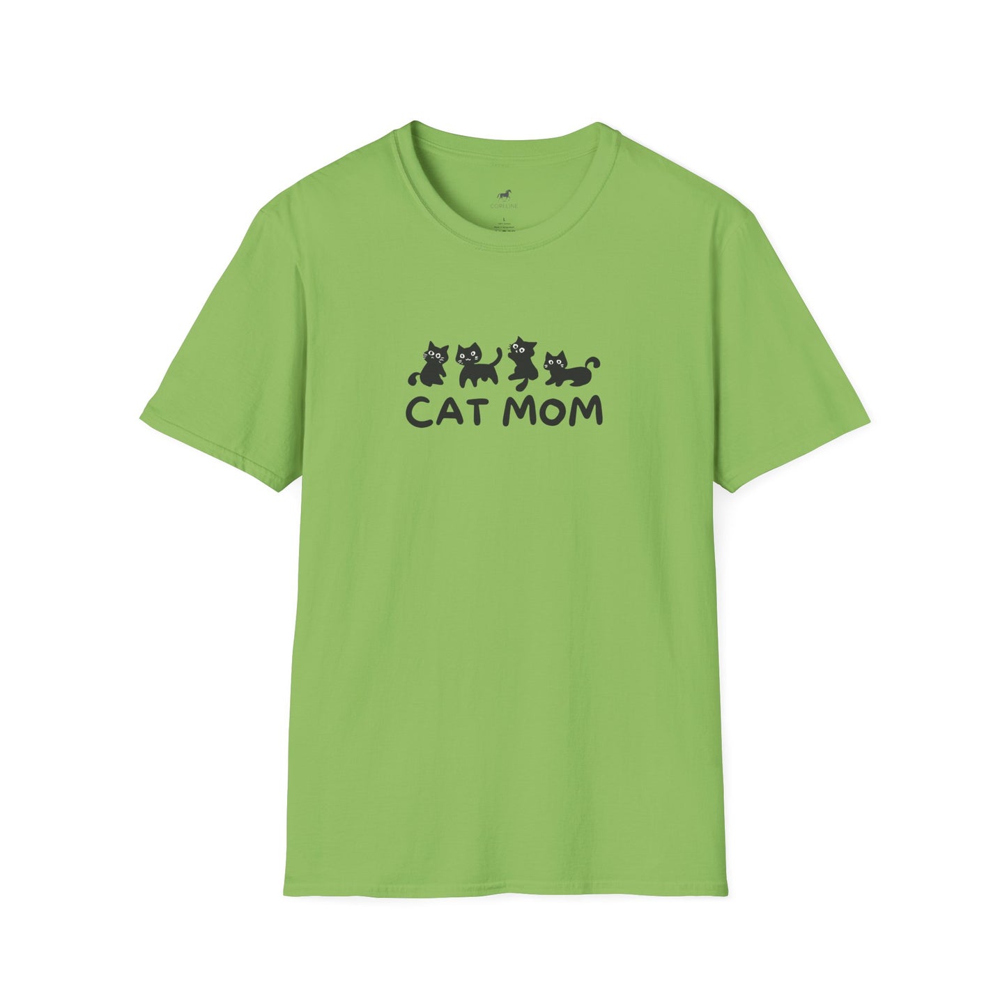 Cat Mom Unisex Softstyle T-Shirt | Cute Cat Lover Tee, Gift for Cat Owners, Perfect for Birthdays, Casual Wear, Animal Lovers