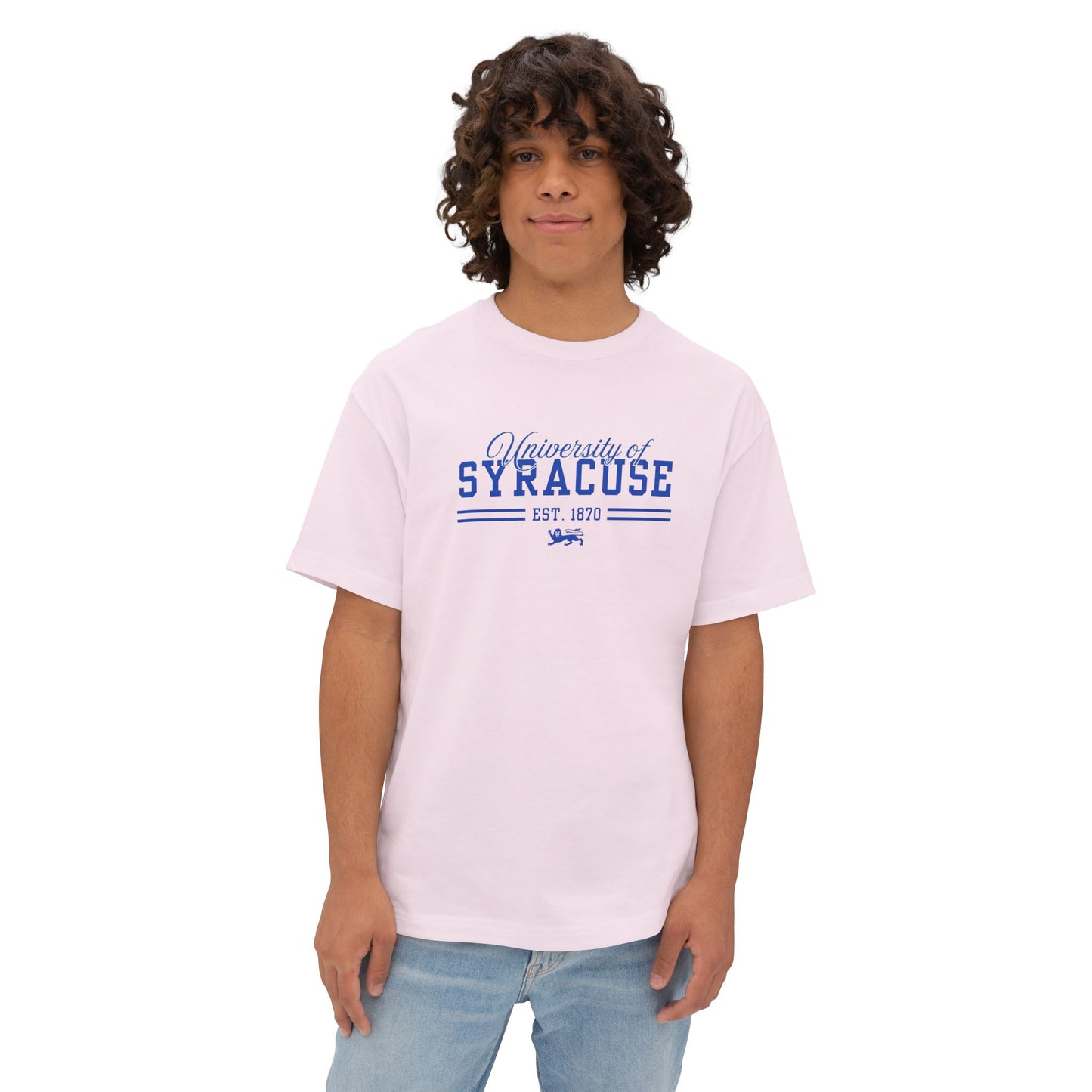 University of Syracuse Unisex Oversized Boxy Tee - Comfort & Style, Casual Wear, College Apparel, Gift for Students, Everyday Essential