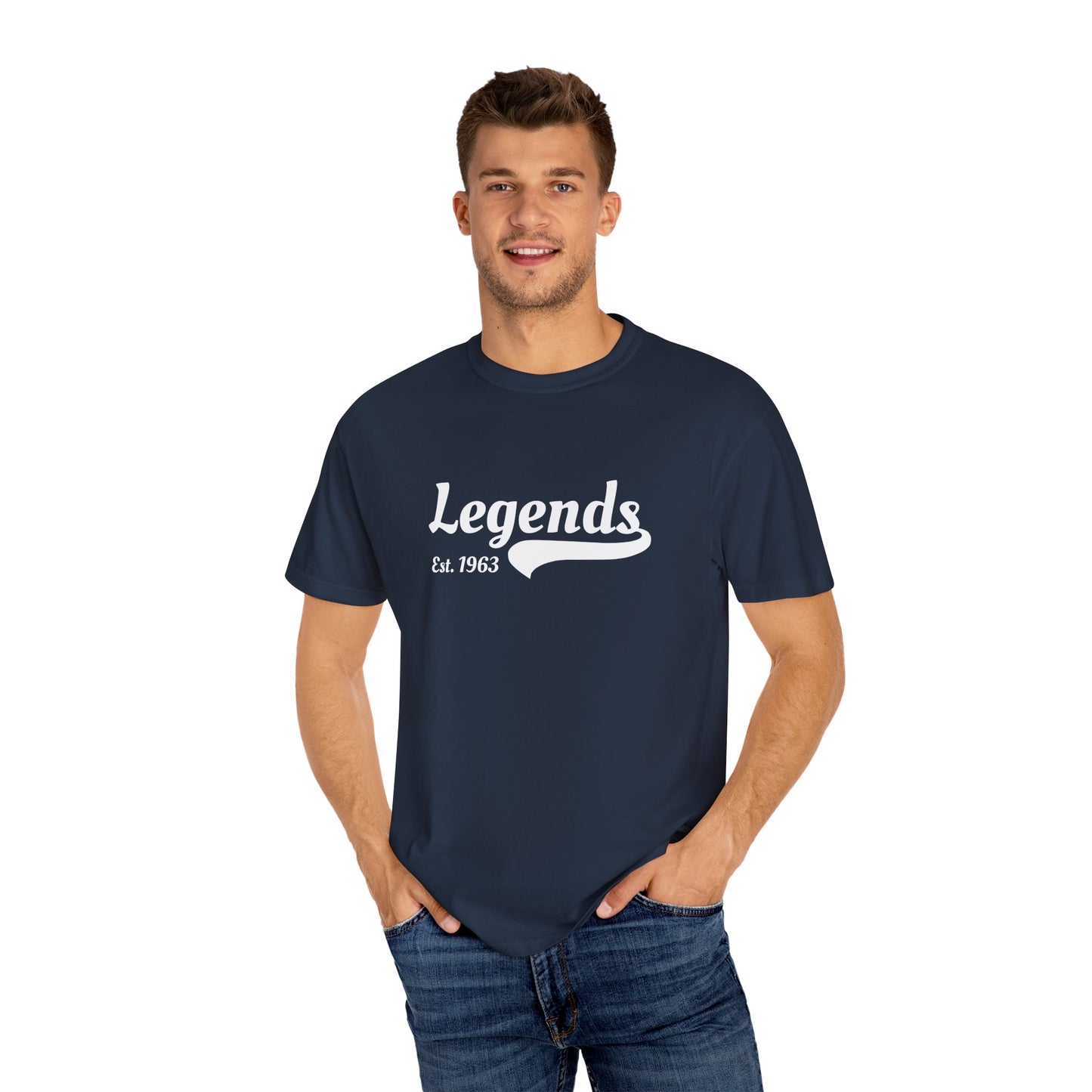 Vintage Legends T-Shirt, Unisex Tee for Music Lovers, Gift for Graduates, Casual Wear, Est. 1963, Retro Style Apparel