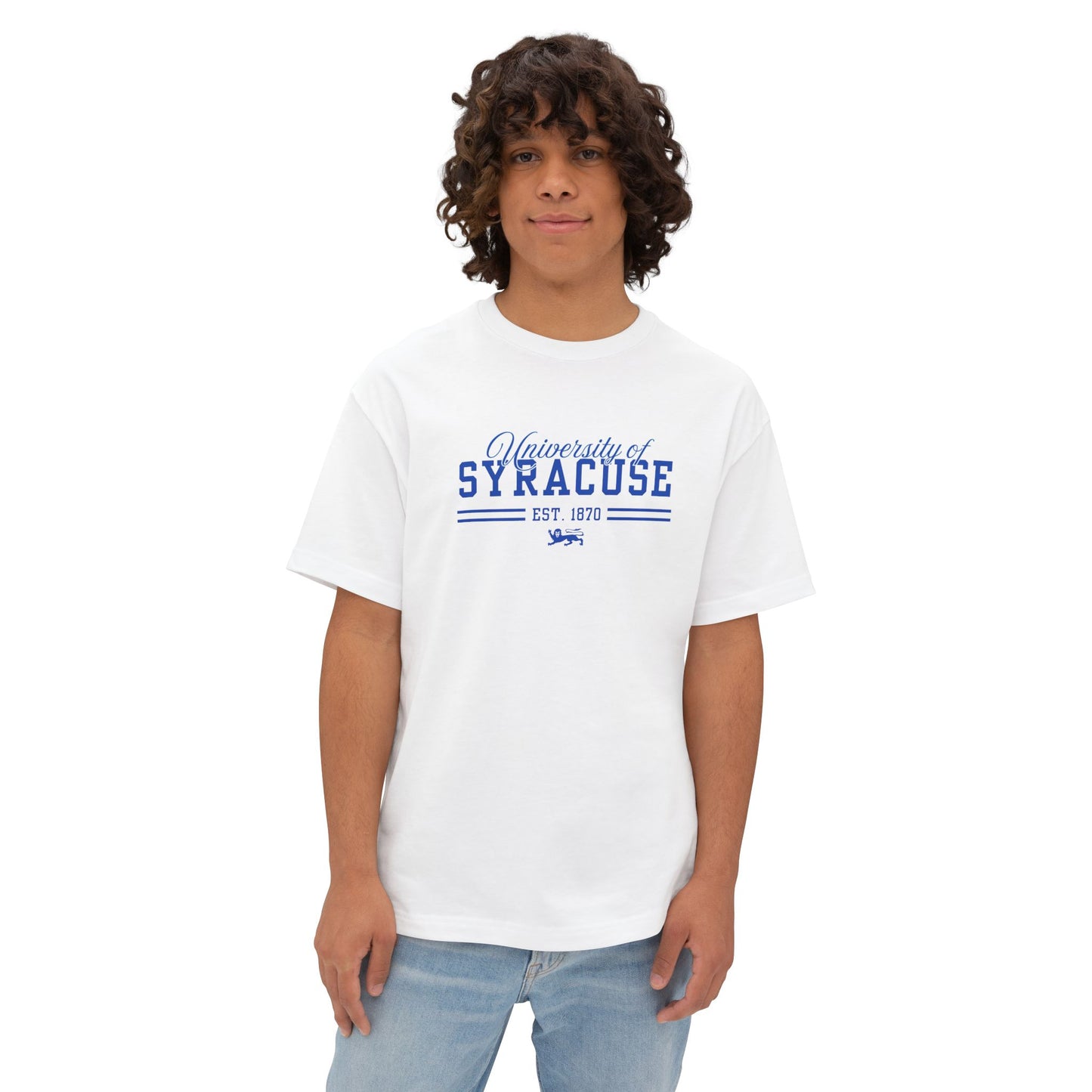 University of Syracuse Unisex Oversized Boxy Tee - Comfort & Style, Casual Wear, College Apparel, Gift for Students, Everyday Essential