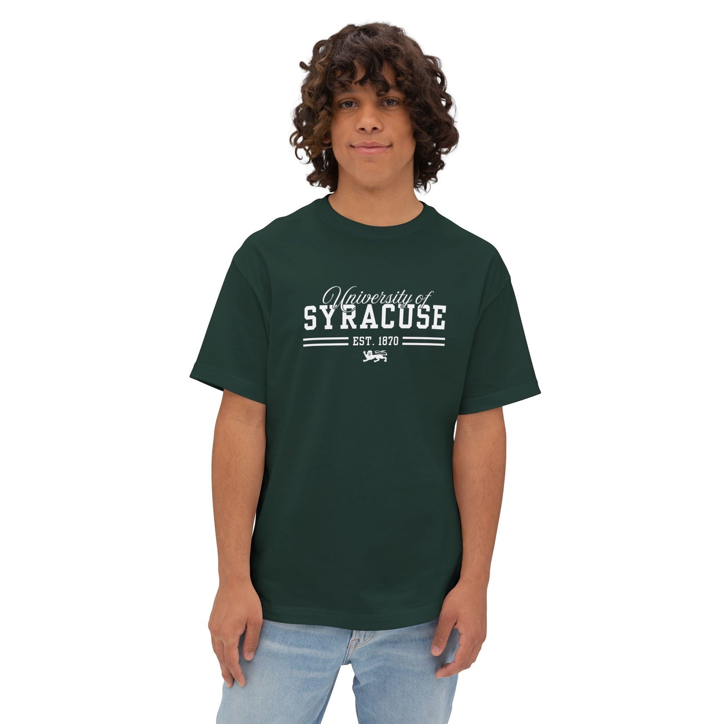 University of Syracuse Unisex Oversized Boxy Tee - Comfort & Style, Casual Wear, College Apparel, Gift for Students, Everyday Essential