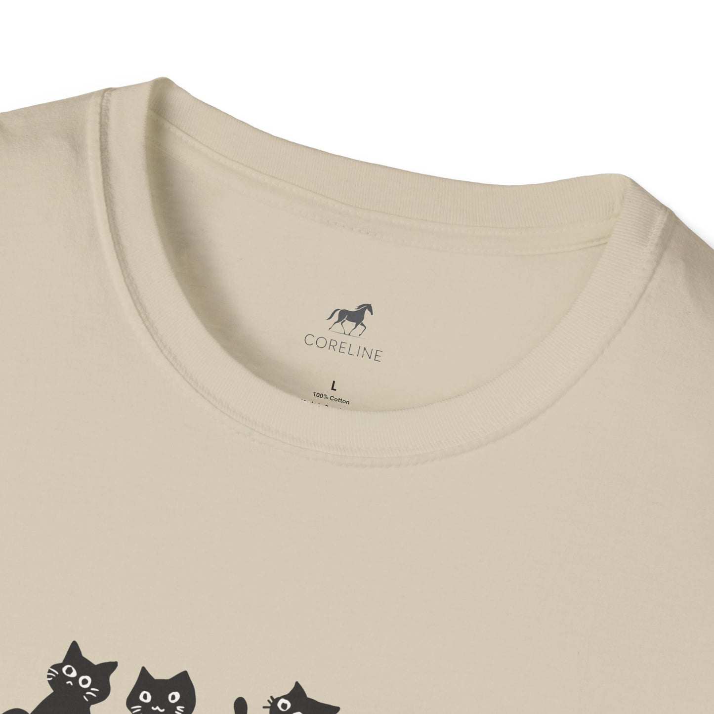 Cat Mom Unisex Softstyle T-Shirt | Cute Cat Lover Tee, Gift for Cat Owners, Perfect for Birthdays, Casual Wear, Animal Lovers