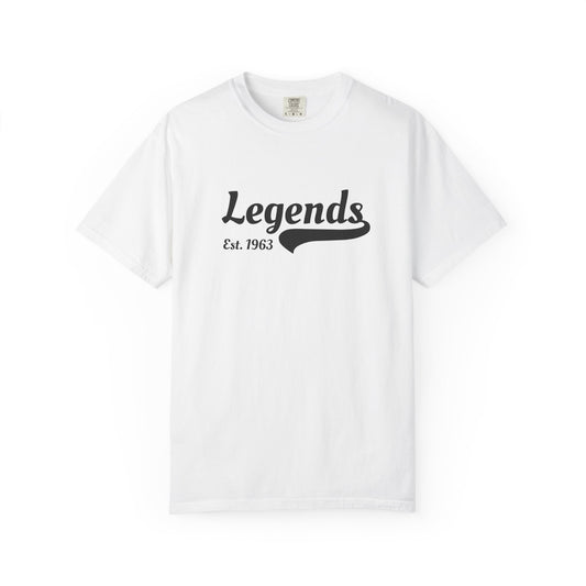 Vintage Legends T-Shirt, Unisex Tee for Music Lovers, Gift for Graduates, Casual Wear, Est. 1963, Retro Style Apparel