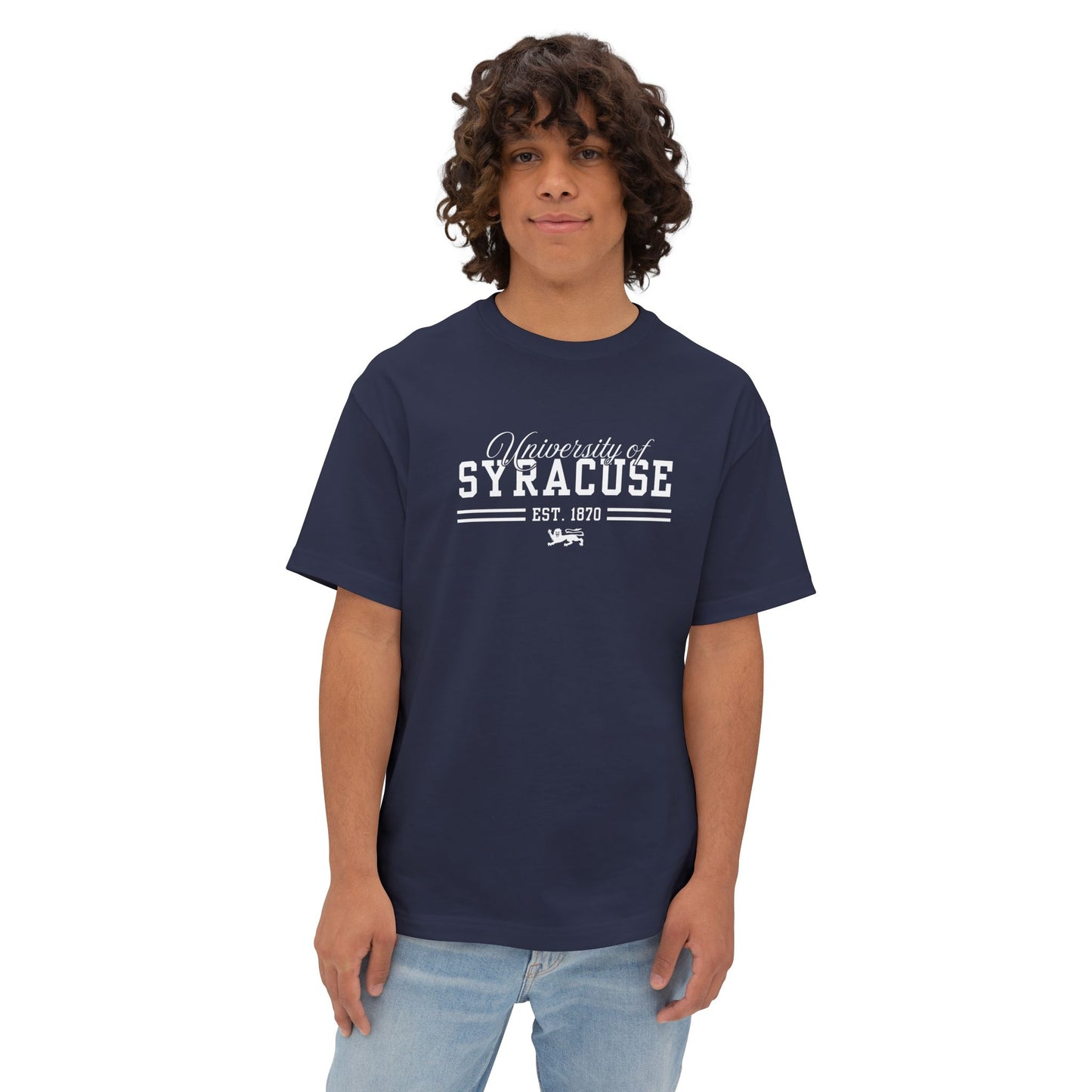 University of Syracuse Unisex Oversized Boxy Tee - Comfort & Style, Casual Wear, College Apparel, Gift for Students, Everyday Essential